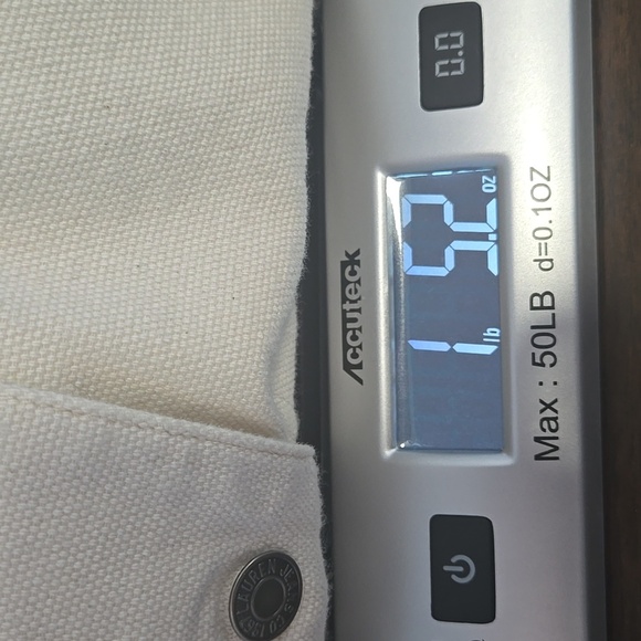 VINTAGE LAUREN JEANS CO Cream Denim Longline Button Down Utility Jacket MEDIUM - Picture 15 of 16